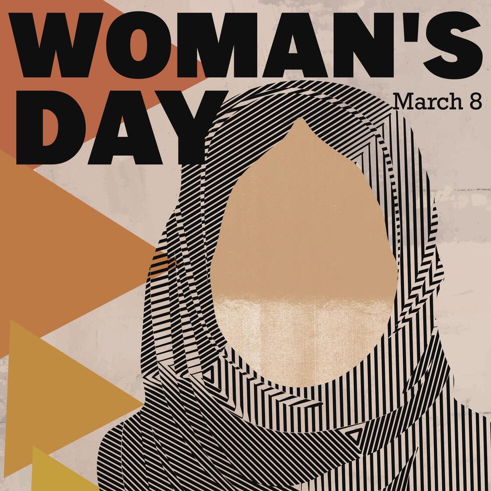 cartel del 8 de marzo del día internacional de la mujer vector