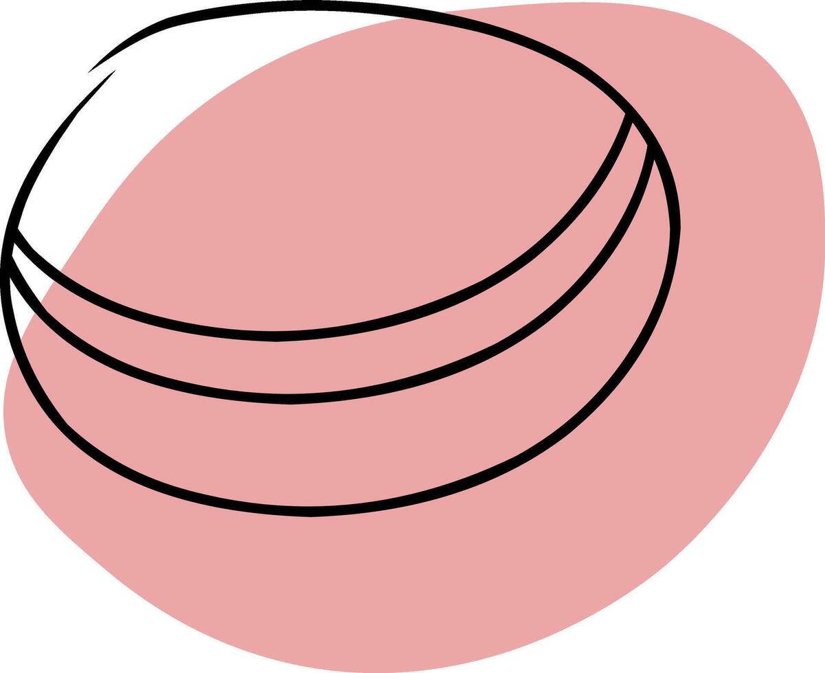Macaron, hand drawn sketch, vector. vector