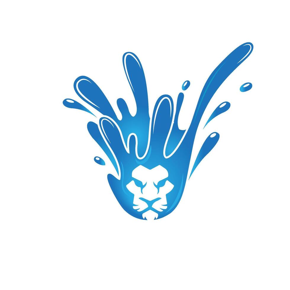 Lion Splash Logo vector