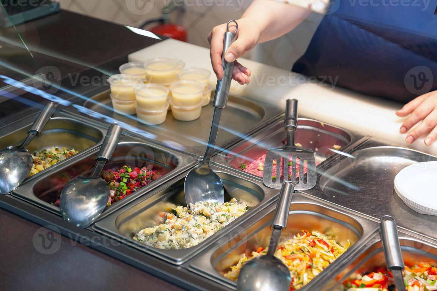 Catering buffet in hotel restaurant photo