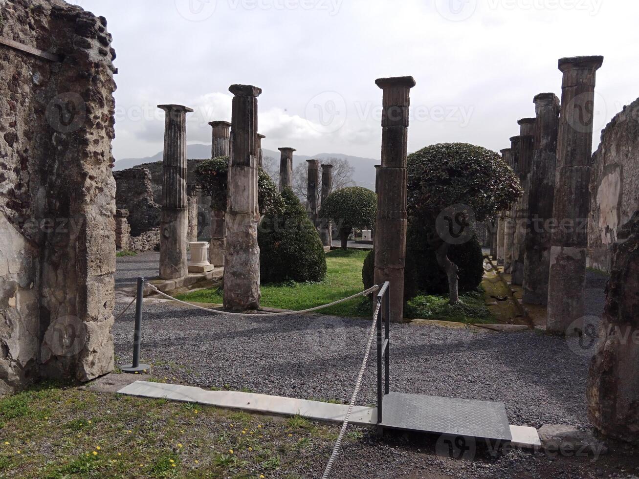 Pompeii, the ancient Roman city buried by the eruption of Mount Vesuvius, stands as a UNESCO World Heritage Site, offering a unique glimpse into daily life during the Roman Empire. photo