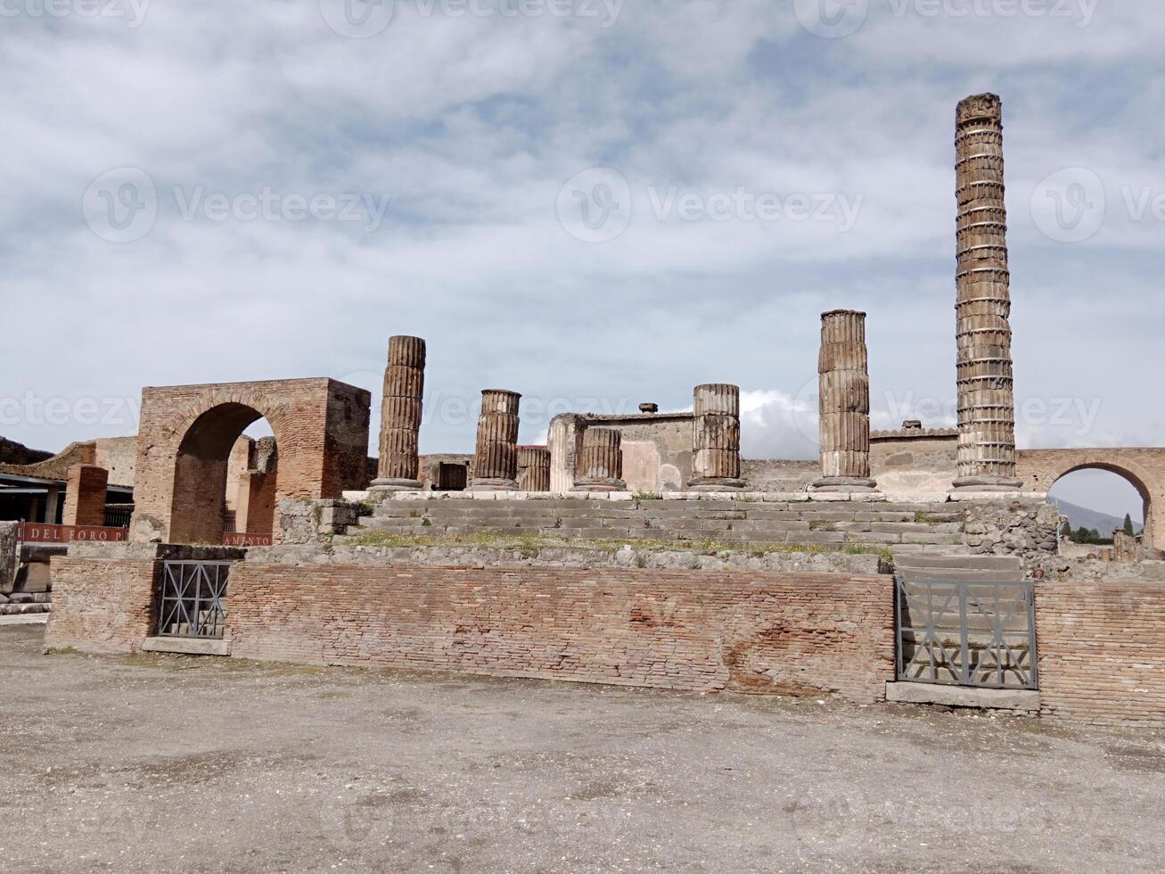 Pompeii, the ancient Roman city buried by the eruption of Mount Vesuvius, stands as a UNESCO World Heritage Site, offering a unique glimpse into daily life during the Roman Empire. photo