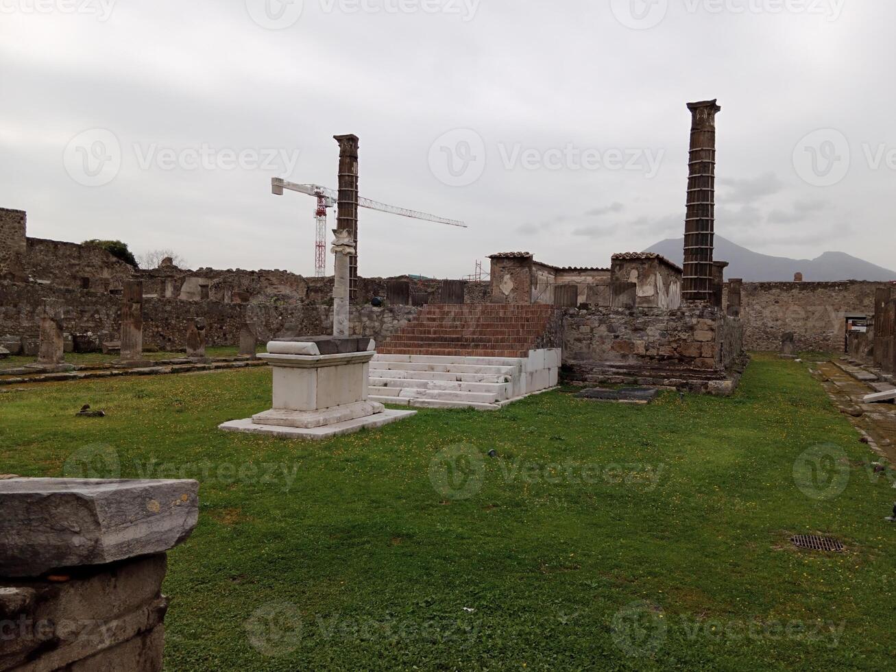 Pompeii, the ancient Roman city buried by the eruption of Mount Vesuvius, stands as a UNESCO World Heritage Site, offering a unique glimpse into daily life during the Roman Empire. photo