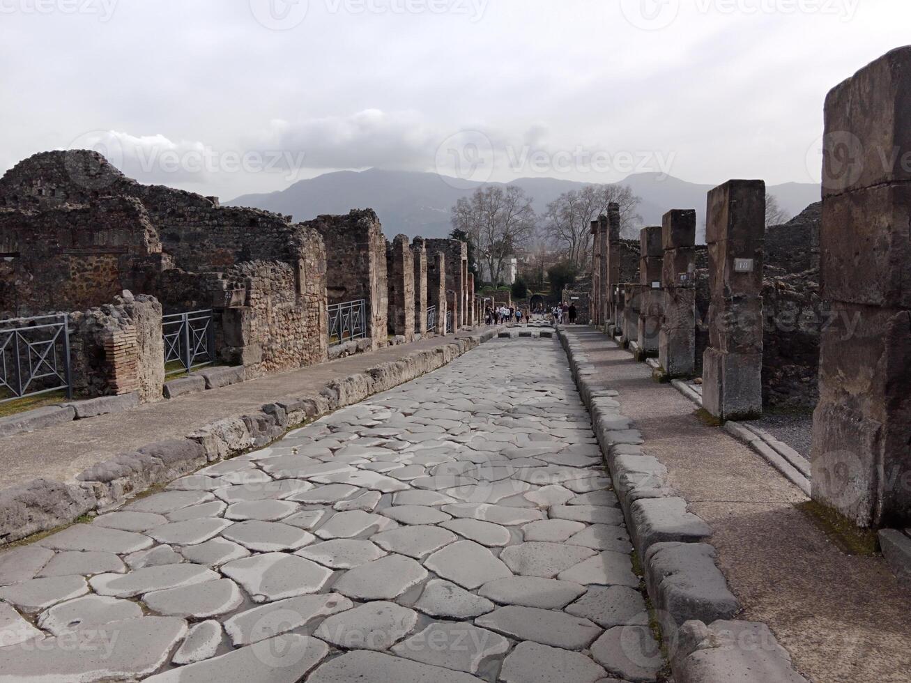 Pompeii, the ancient Roman city buried by the eruption of Mount Vesuvius, stands as a UNESCO World Heritage Site, offering a unique glimpse into daily life during the Roman Empire. photo
