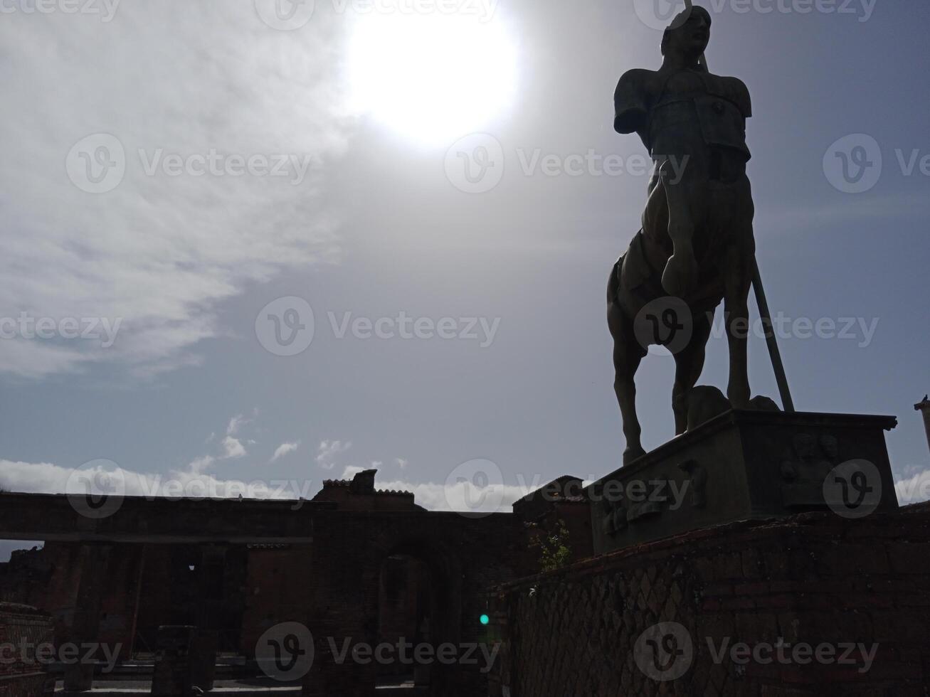 Pompeii, the ancient Roman city buried by the eruption of Mount Vesuvius, stands as a UNESCO World Heritage Site, offering a unique glimpse into daily life during the Roman Empire. photo