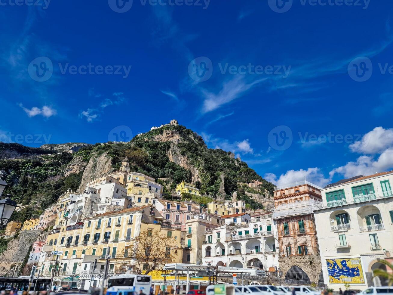 The Magnificent Amalfi Coast in Italy is celebrated for its breathtaking coastal vistas, charming villages, and rich cultural heritage. photo