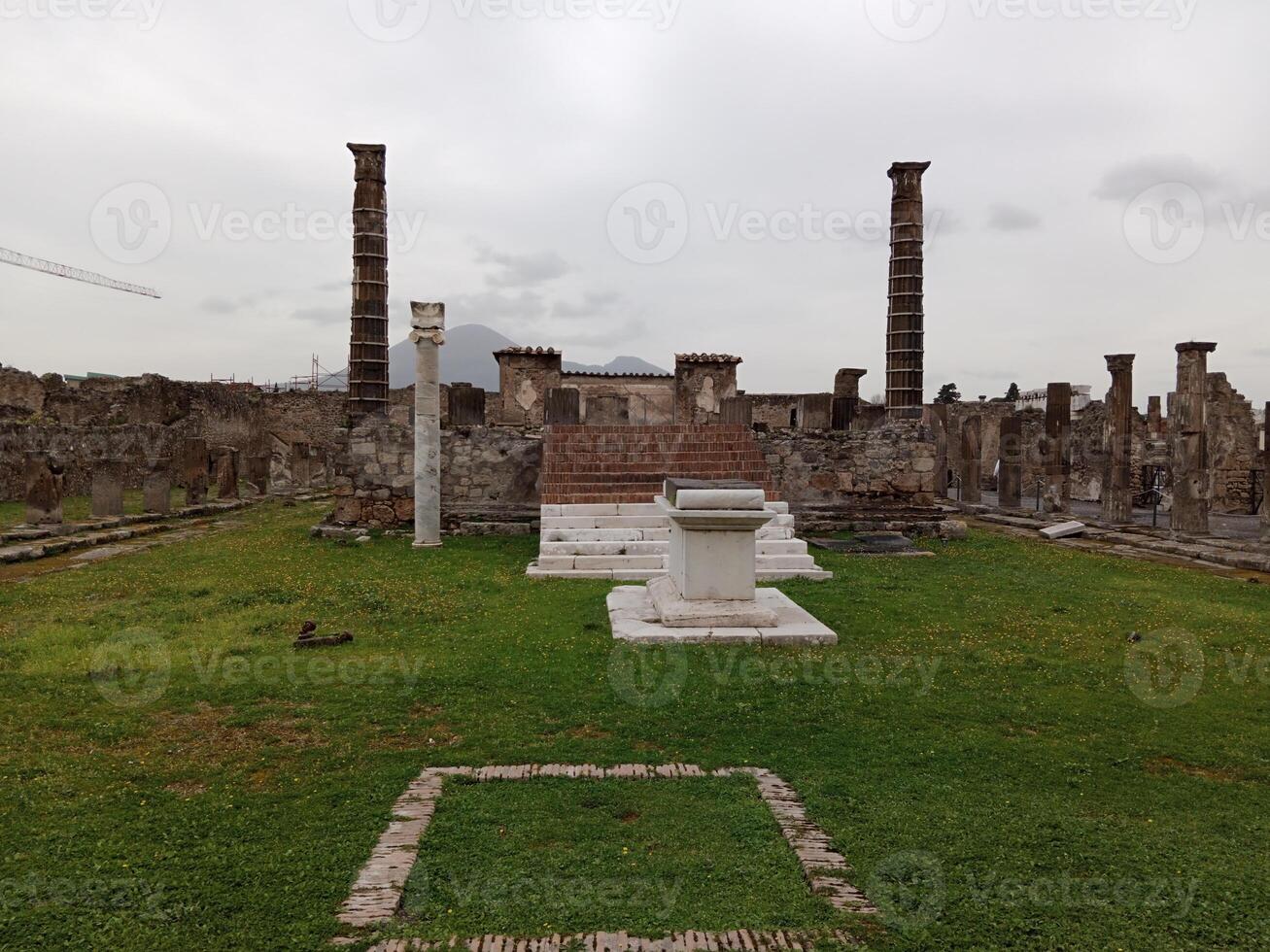 Pompeii, the ancient Roman city buried by the eruption of Mount Vesuvius, stands as a UNESCO World Heritage Site, offering a unique glimpse into daily life during the Roman Empire. photo