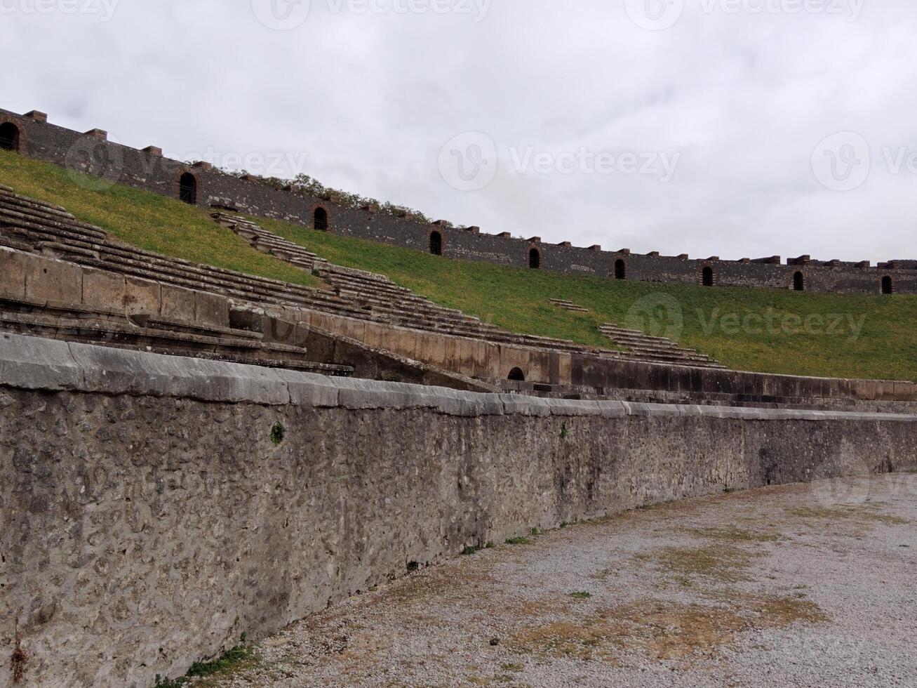 Pompeii, the ancient Roman city buried by the eruption of Mount Vesuvius, stands as a UNESCO World Heritage Site, offering a unique glimpse into daily life during the Roman Empire. photo