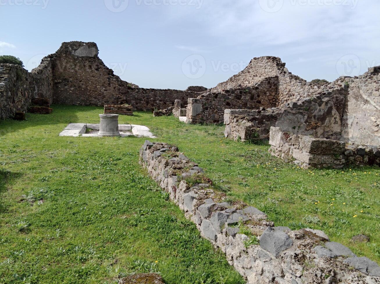 Pompeii, the ancient Roman city buried by the eruption of Mount Vesuvius, stands as a UNESCO World Heritage Site, offering a unique glimpse into daily life during the Roman Empire. photo