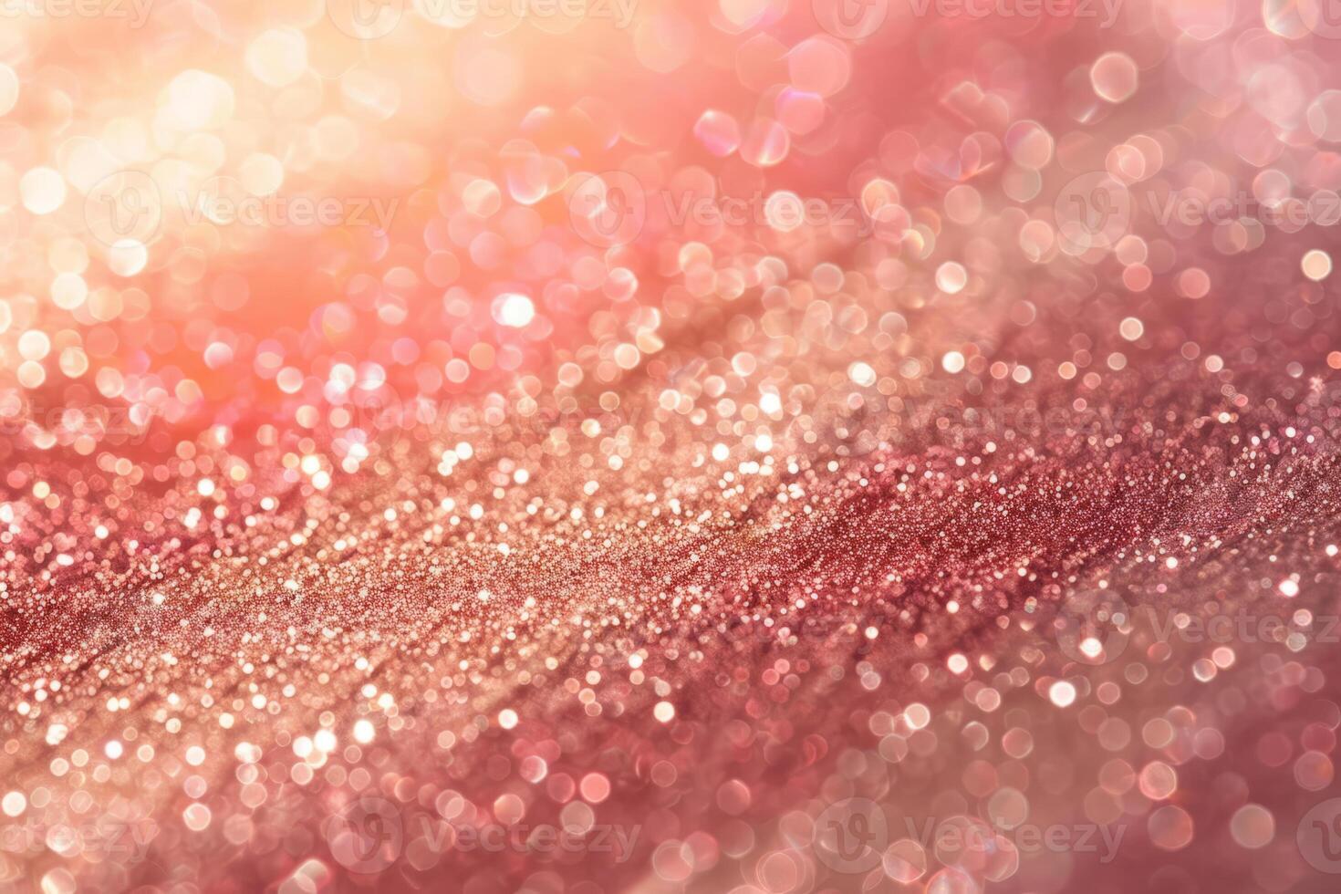 AI generated Rose gold glitter background. Sparkling pink shiny texture. Generative AI photo