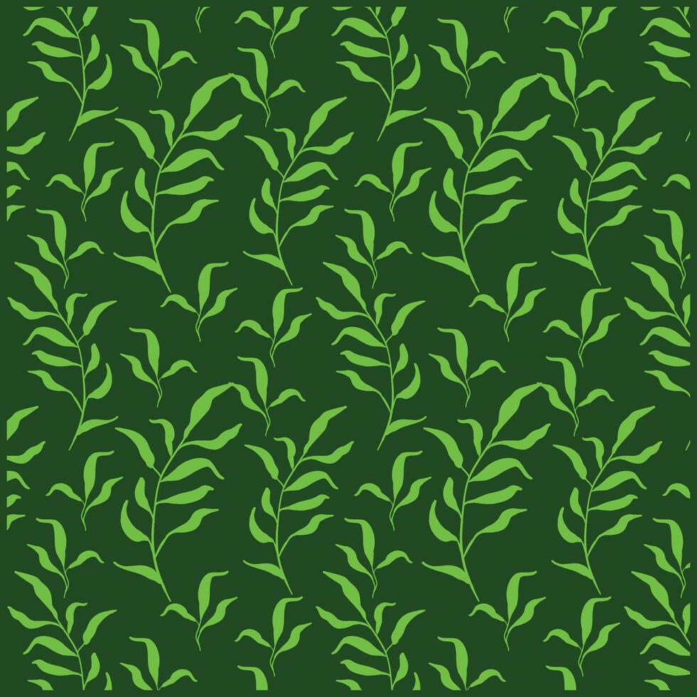 Fabric leaf Seamless pattern Background vector