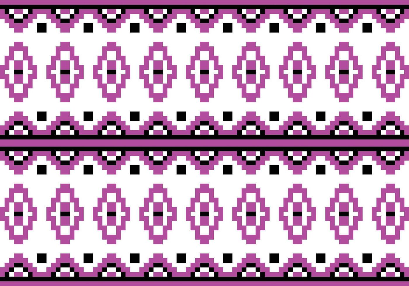 Ornamental texture with flower silhouettes Seamless Pixel base Pattern Background Vector