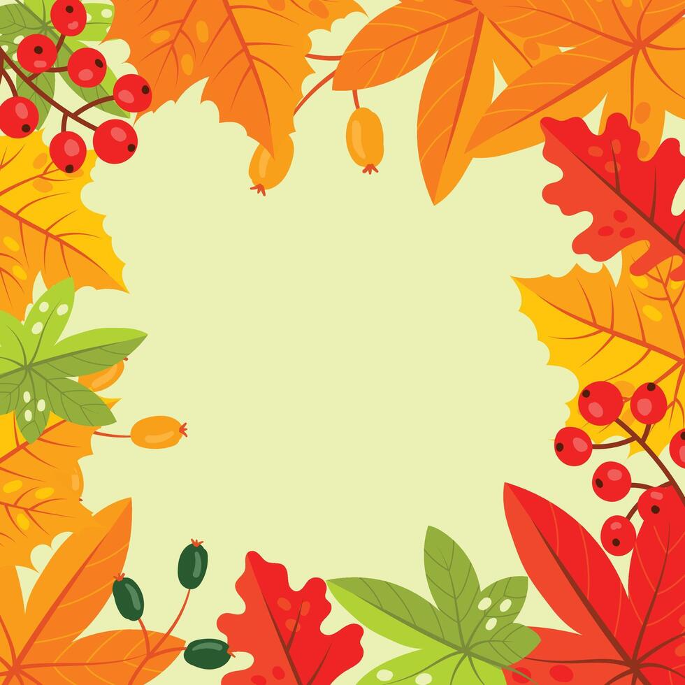 otoño hojas, vector ilustración blanco antecedentes