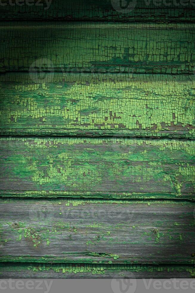 horizontal retro antecedentes con de madera pintado tableros con agrietado pintar 1 foto
