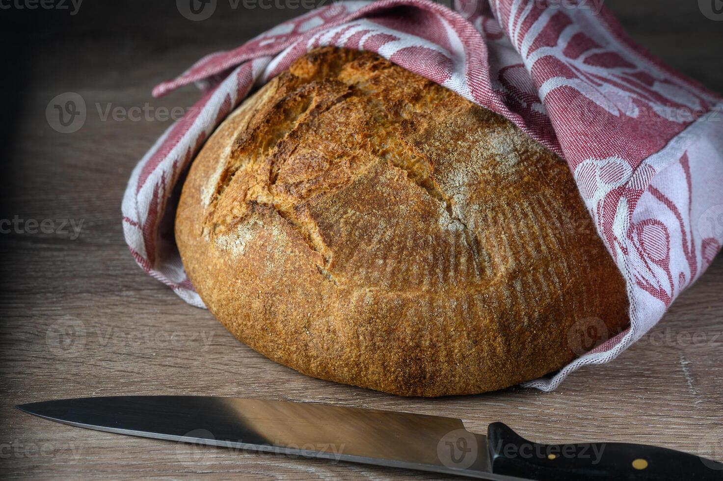 delicious homemade whole grain bread fresh from the oven 2 photo