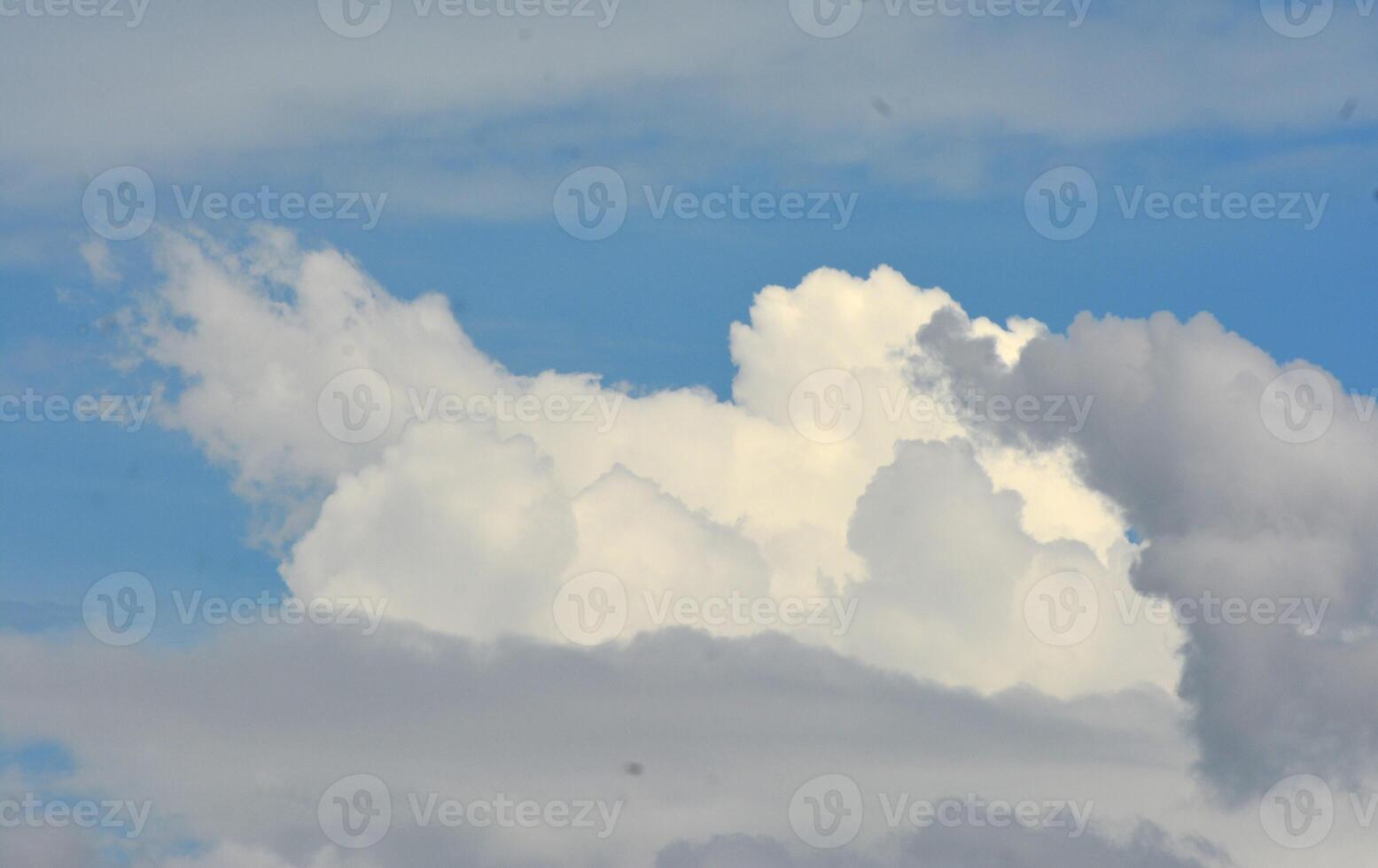 photo of a view of clouds and clear blue sky