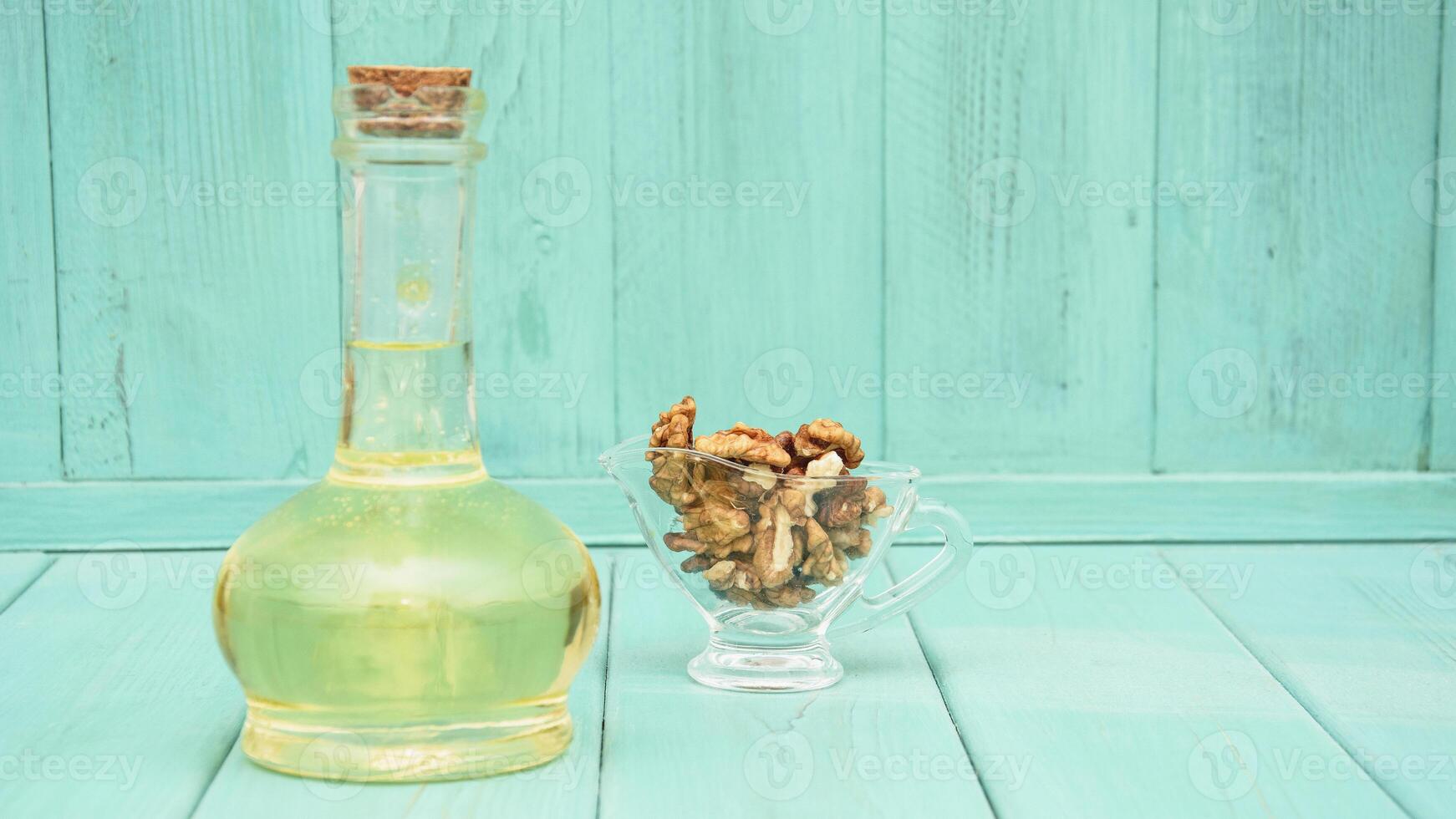 Delicious fresh aromatic nut oil photo