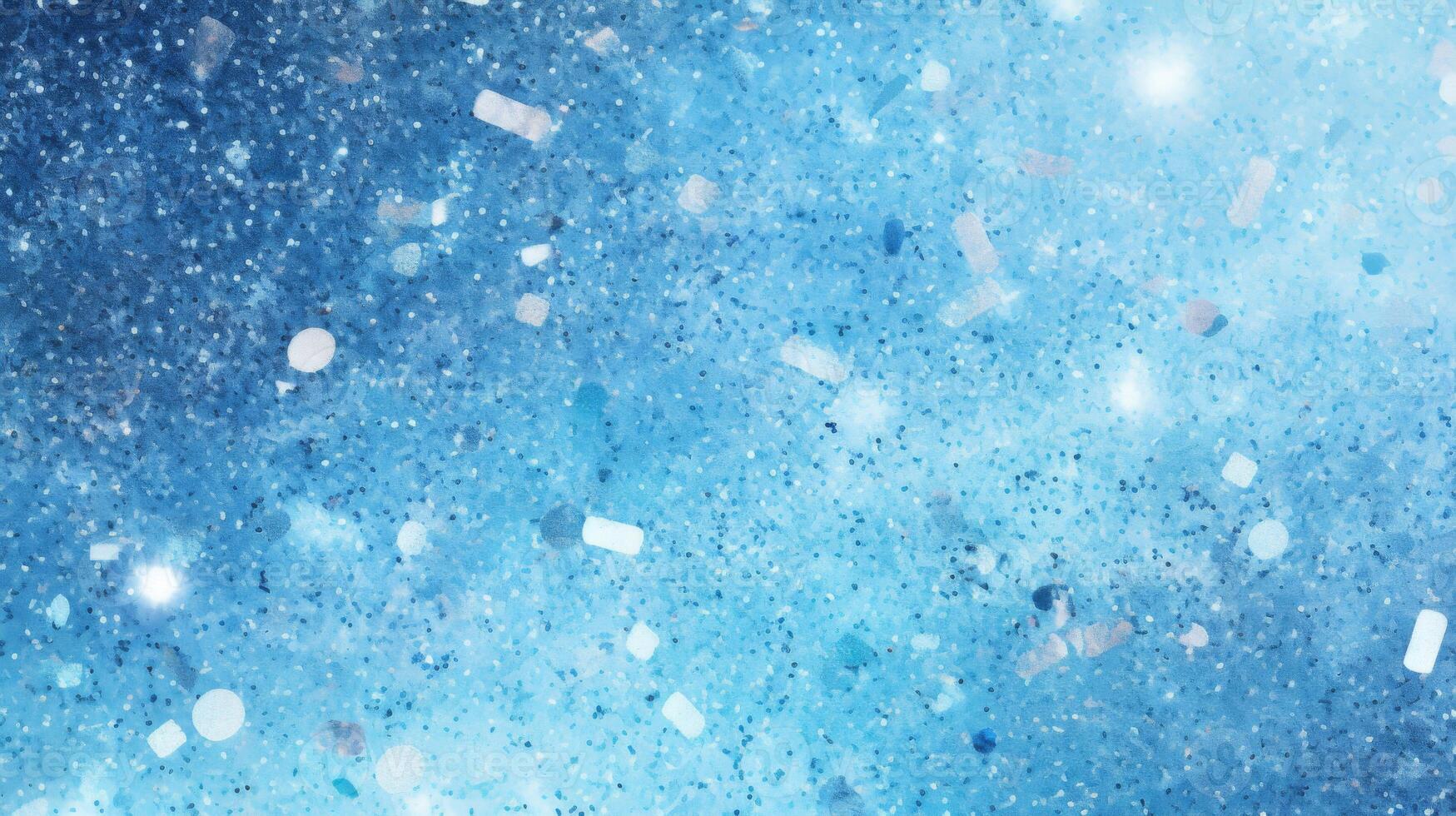 AI Generated Blue glitter sparkle background with shiny light and elegant design for festive celebrations photo