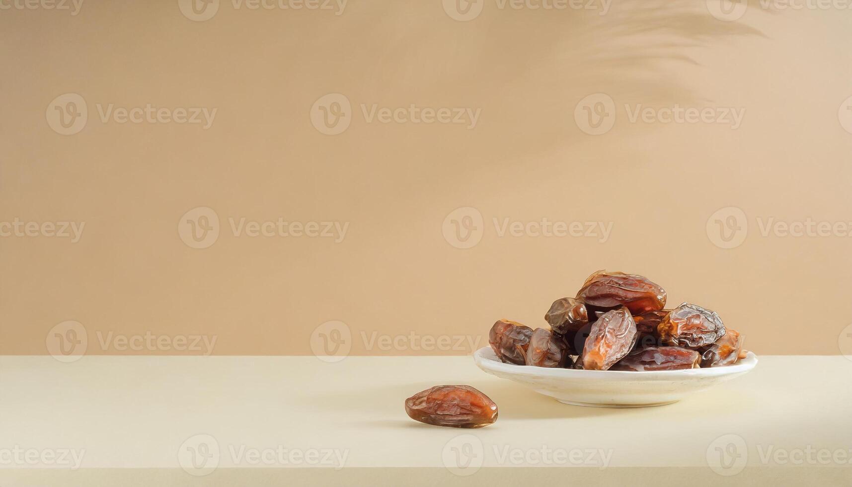 AI generated Dates in the plate Generated image photo