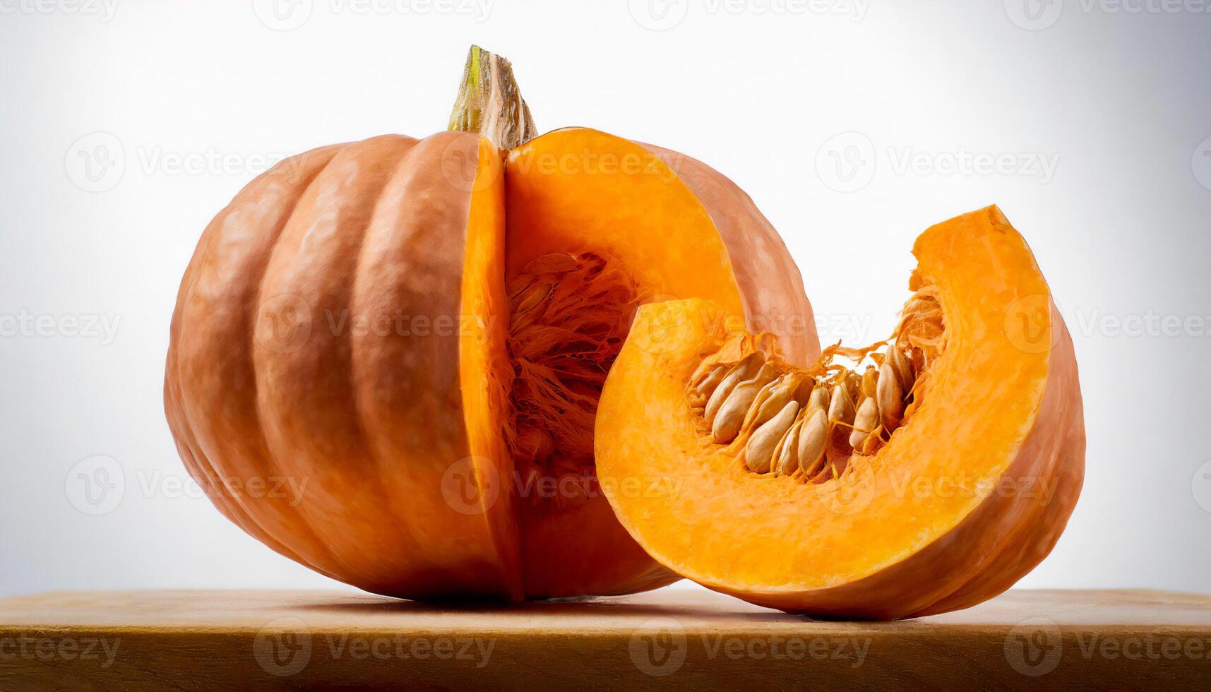 ai generado Fresco calabaza en el blanco antecedentes generado imagen foto