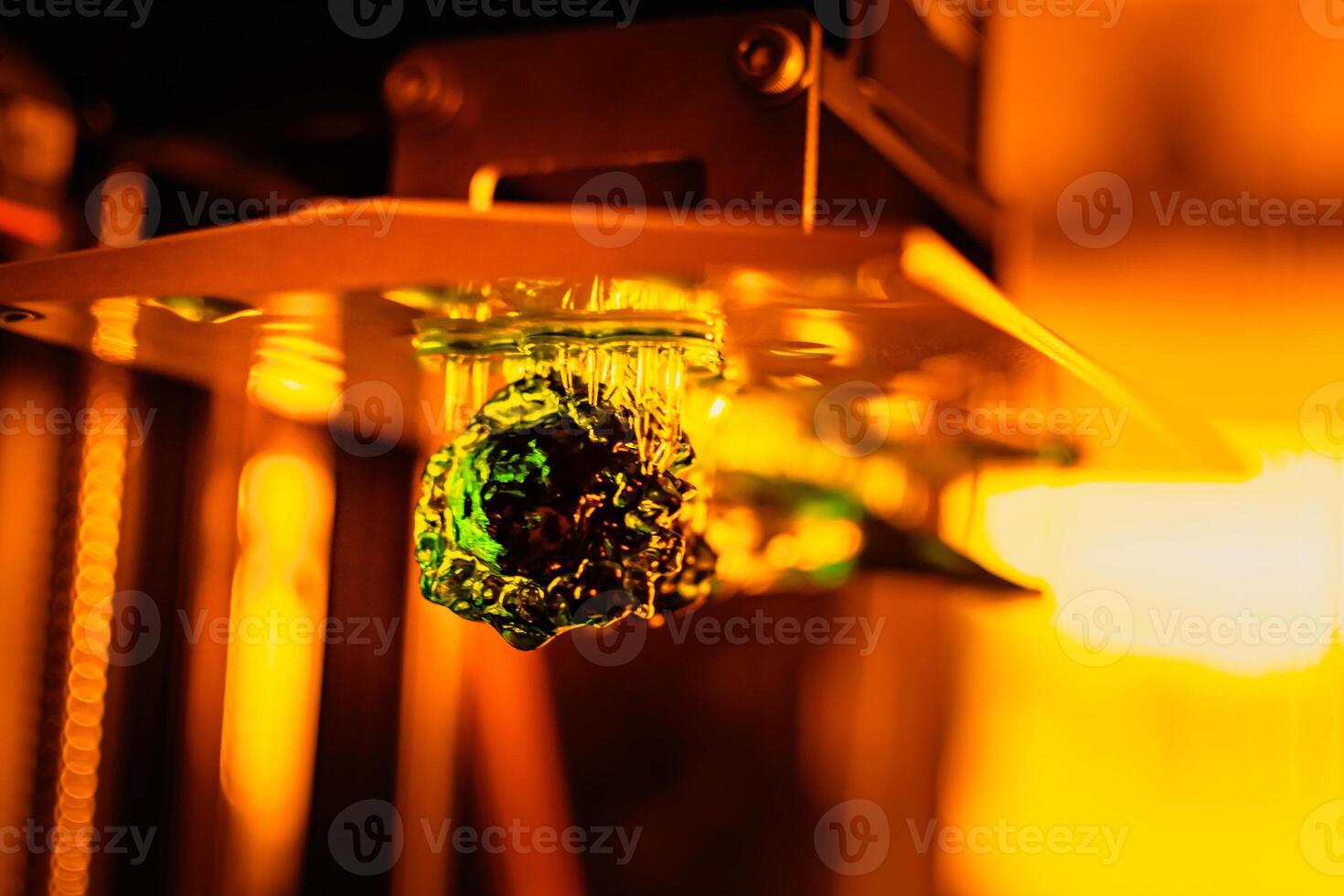 3d resin printing of a deer antler after being scanned photo