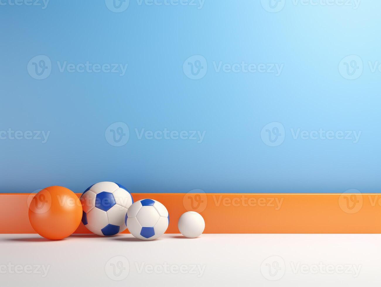 AI Generated Group of Three Balls Together photo