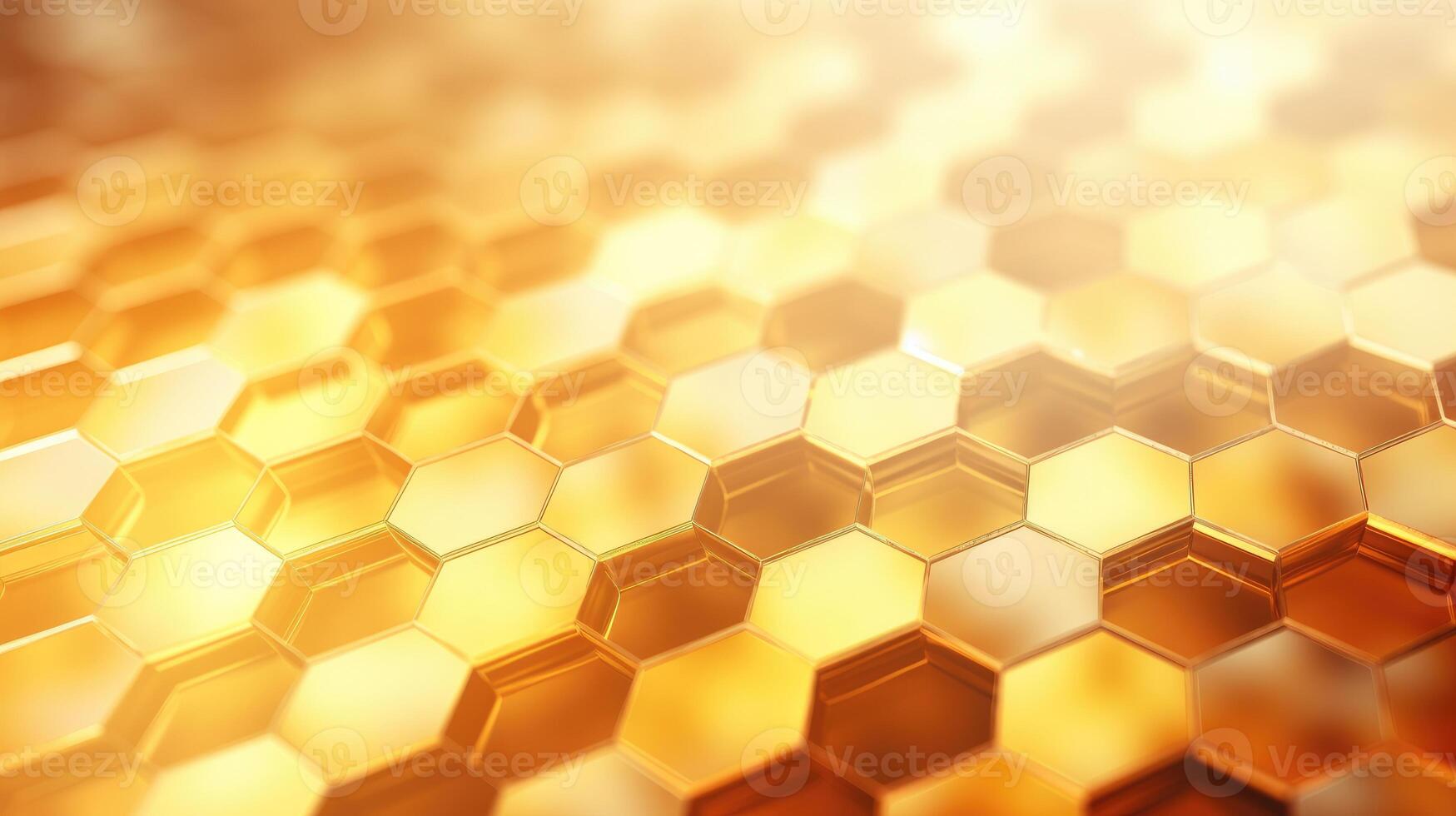 AI Generated Close Up Shot of Honeycomb Pattern photo