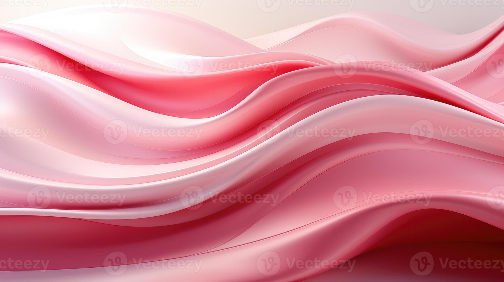 AI Generated Pink and White Background With Wavy Lines photo