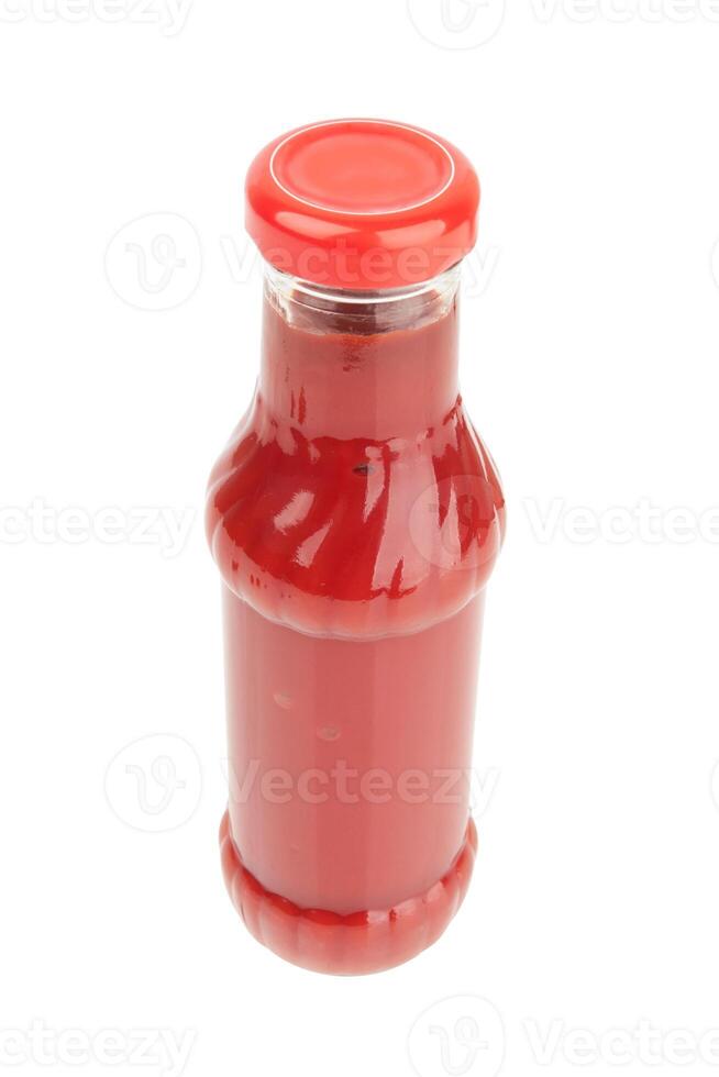 Bottle of tomato sauce photo