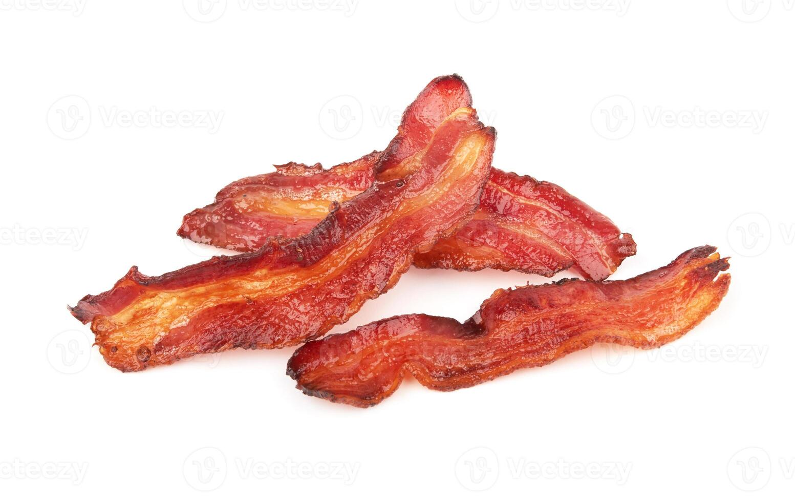 cooked slices of bacon photo