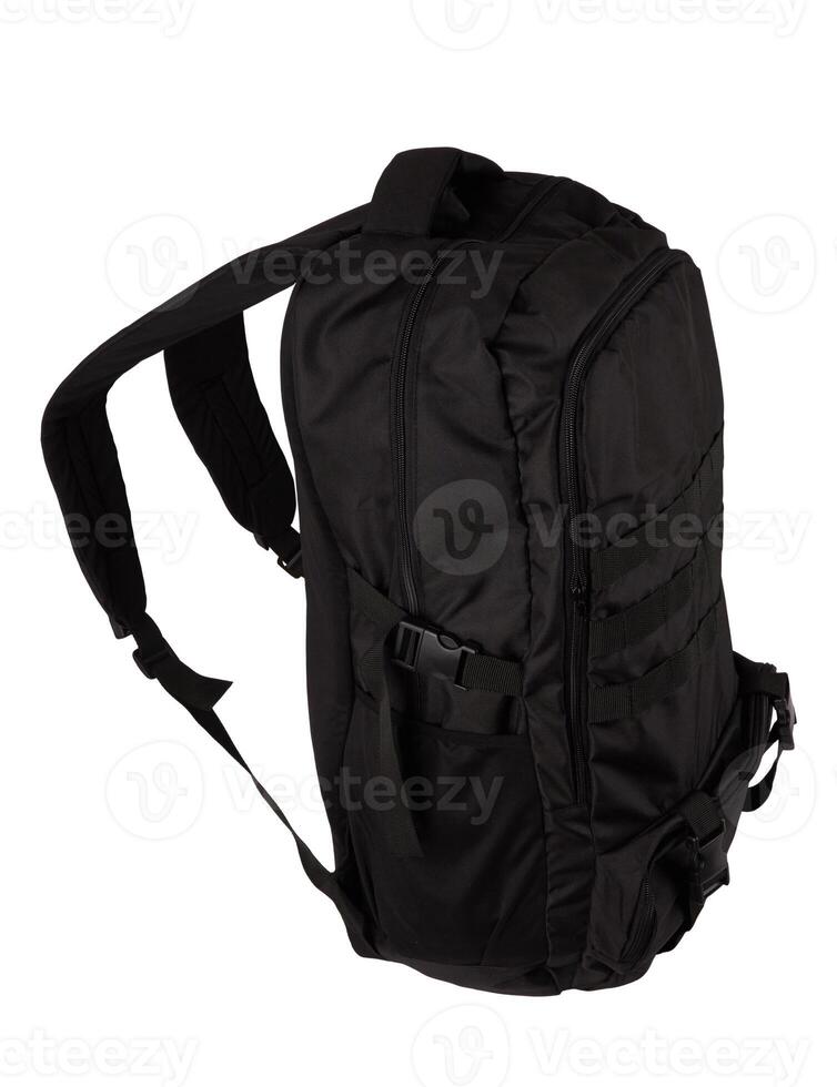 Backpack on white photo