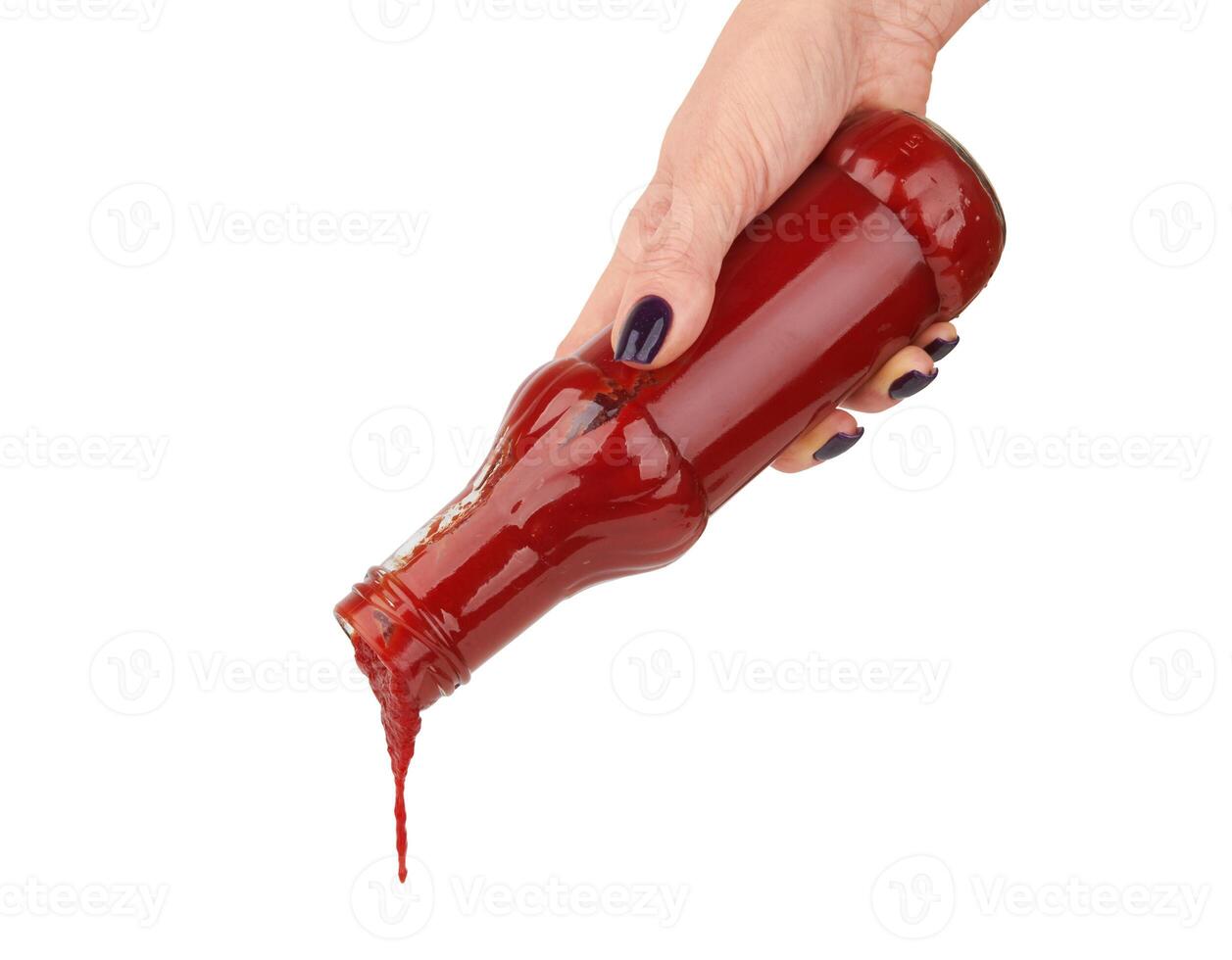 Bottle of tomato sauce photo