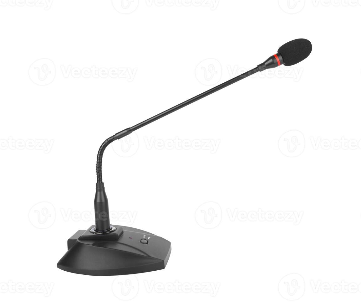 Meeting microphone isolated photo