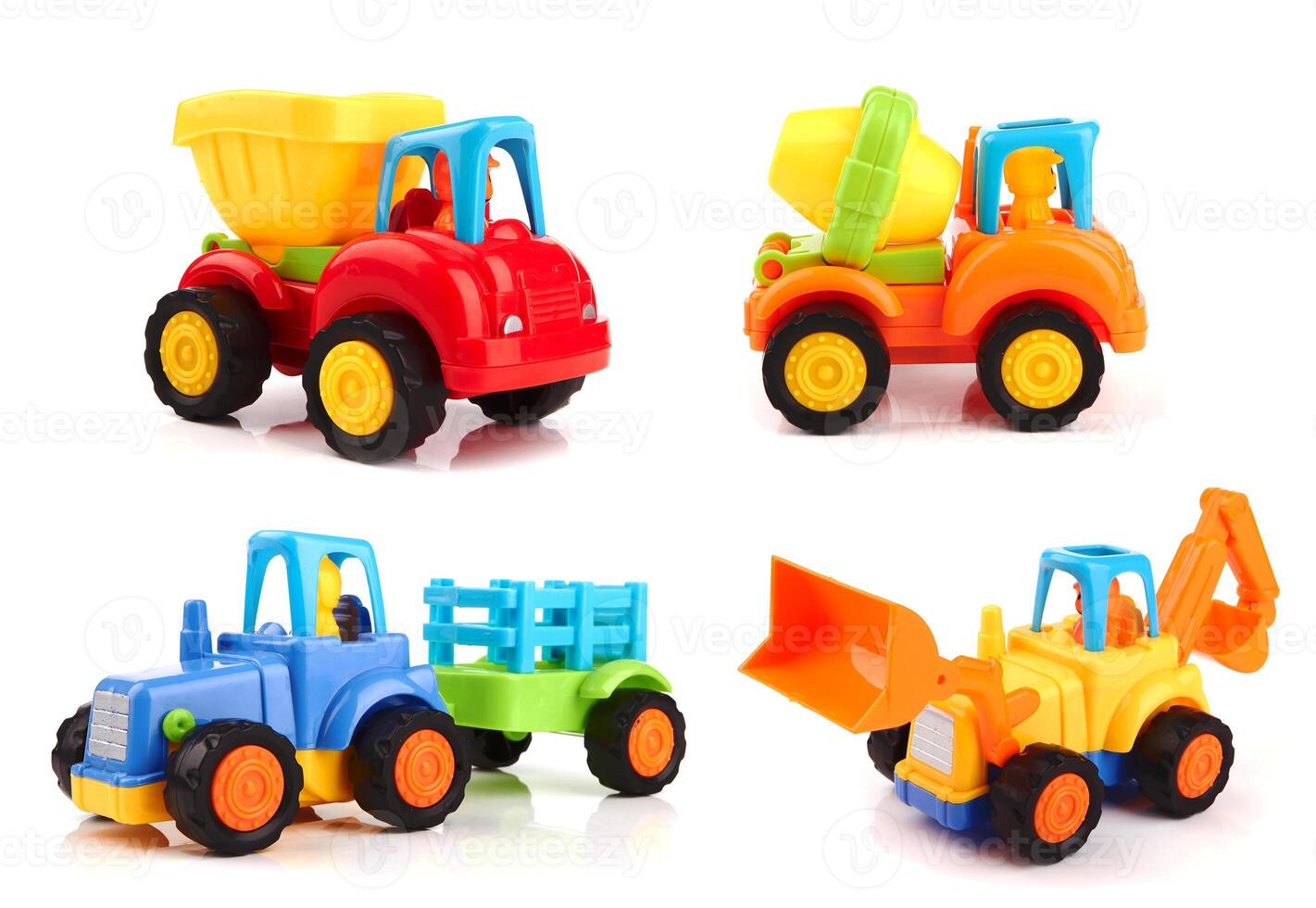 toy truck on white photo