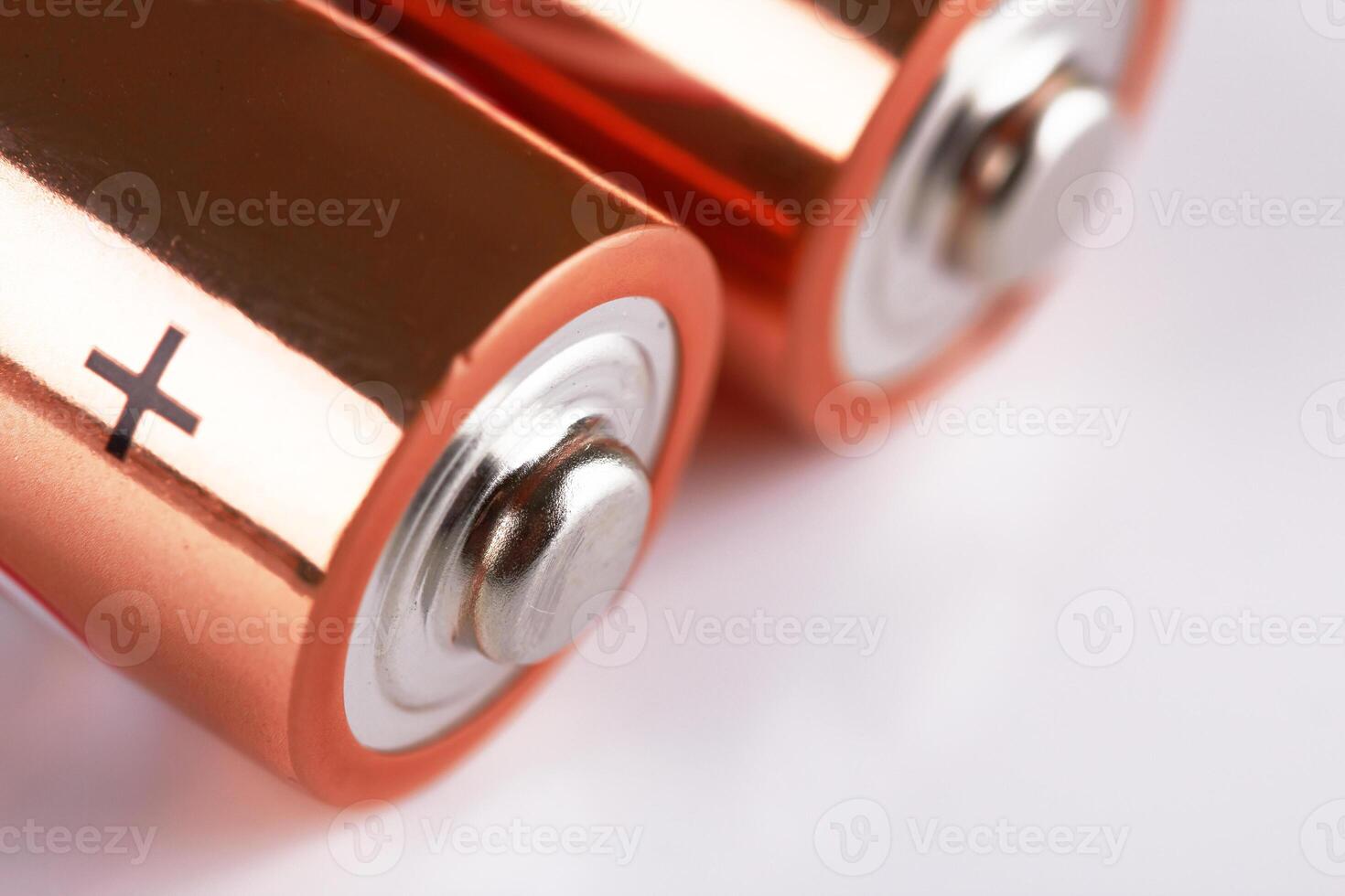 batteries on white photo