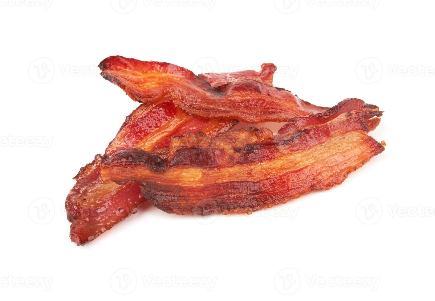 cooked slices of bacon photo