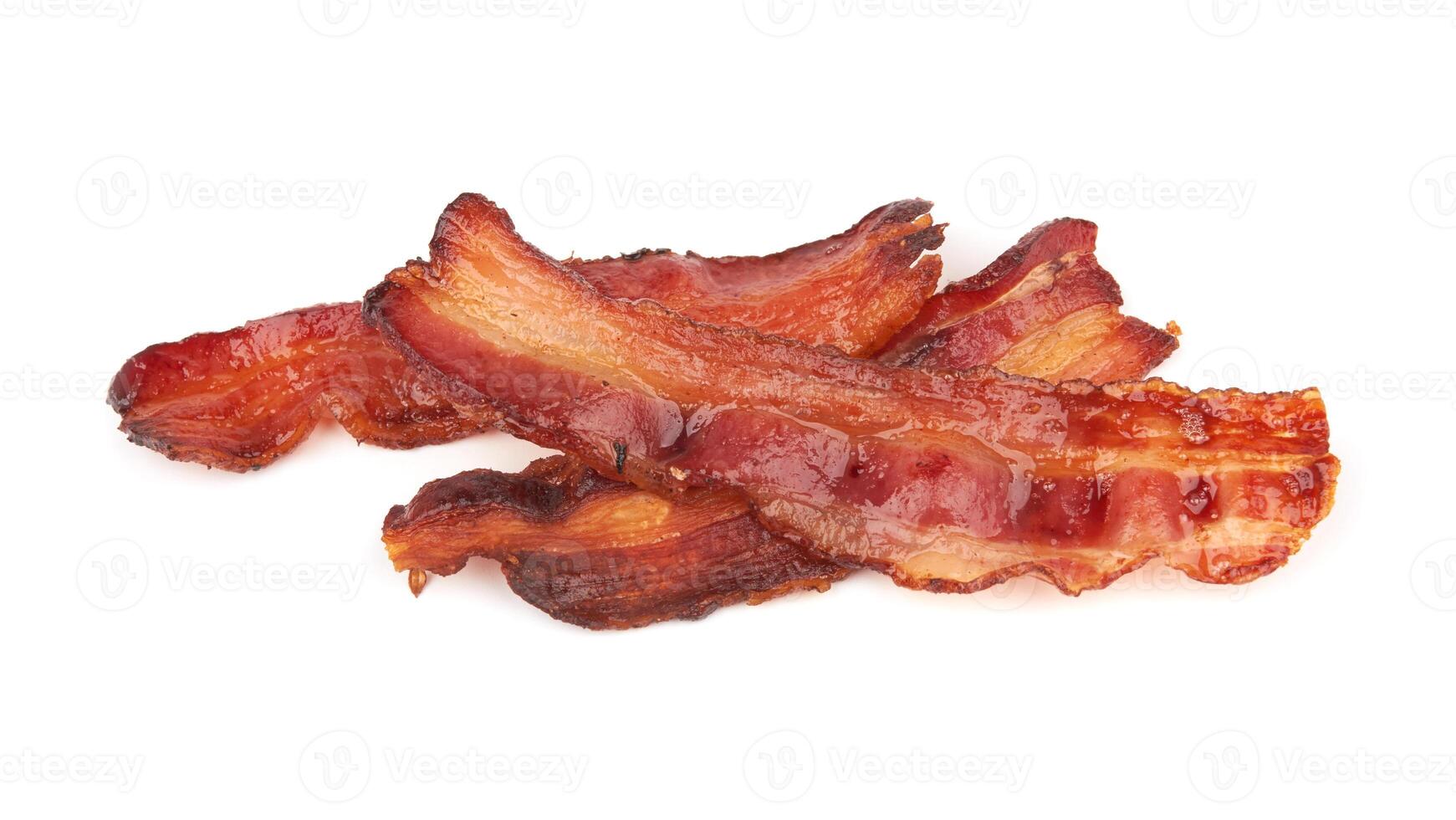 cooked slices of bacon photo