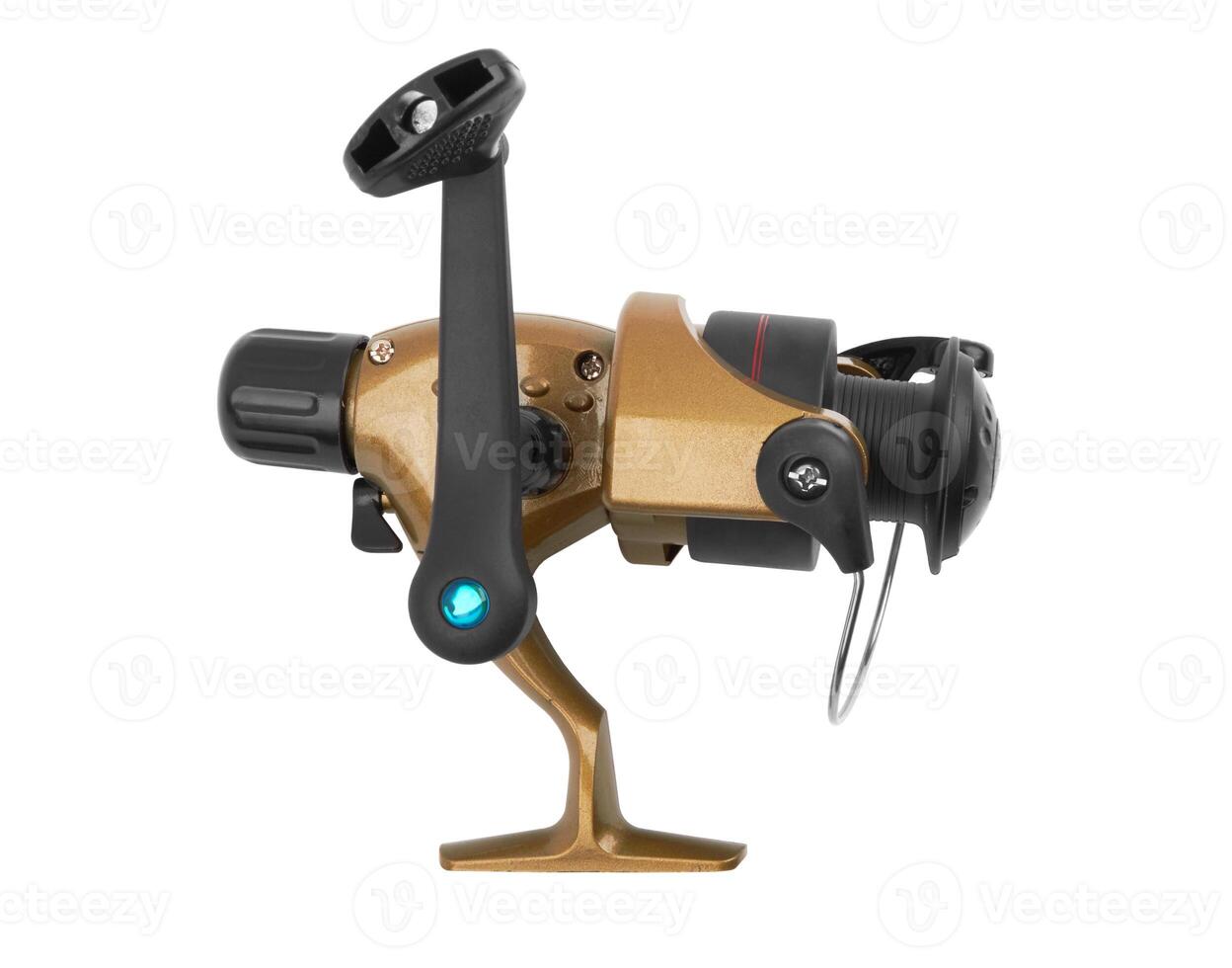 Fishing reel isolated photo