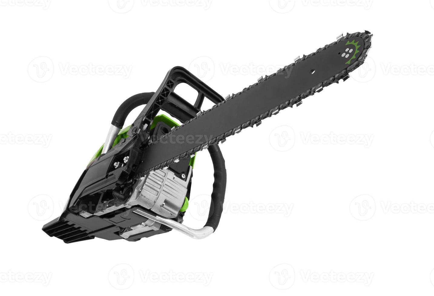 Chainsaw on white photo