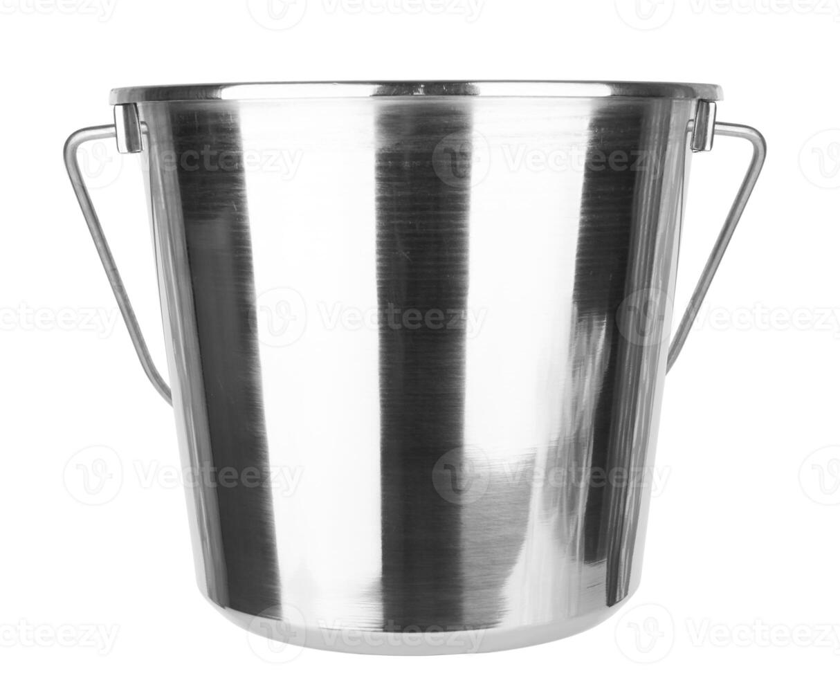 ice bucket on white photo