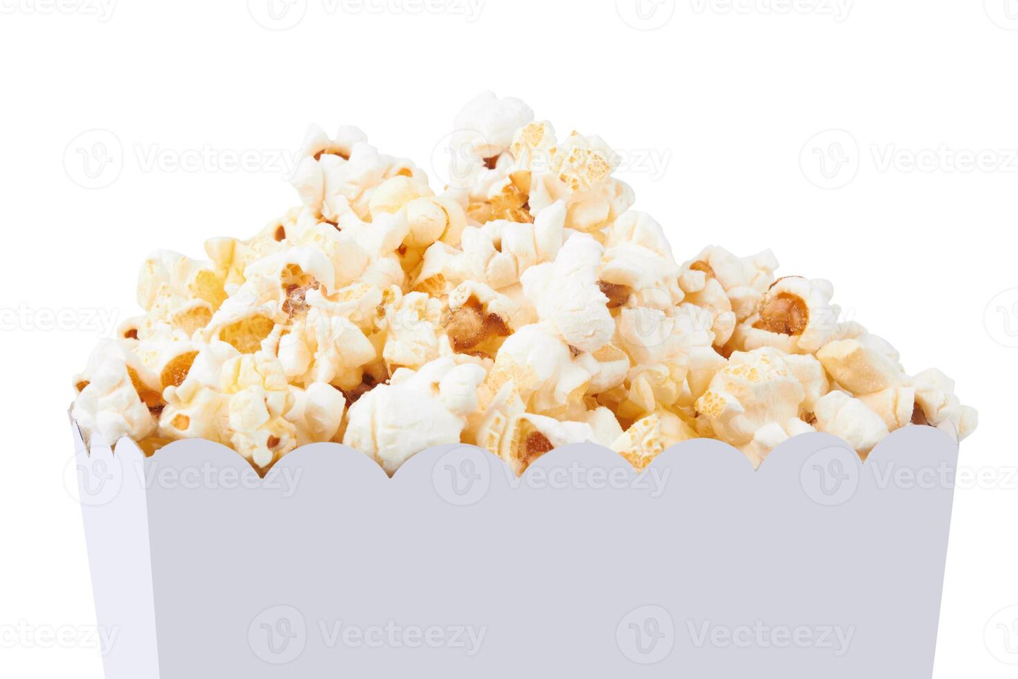 popcorn on white photo