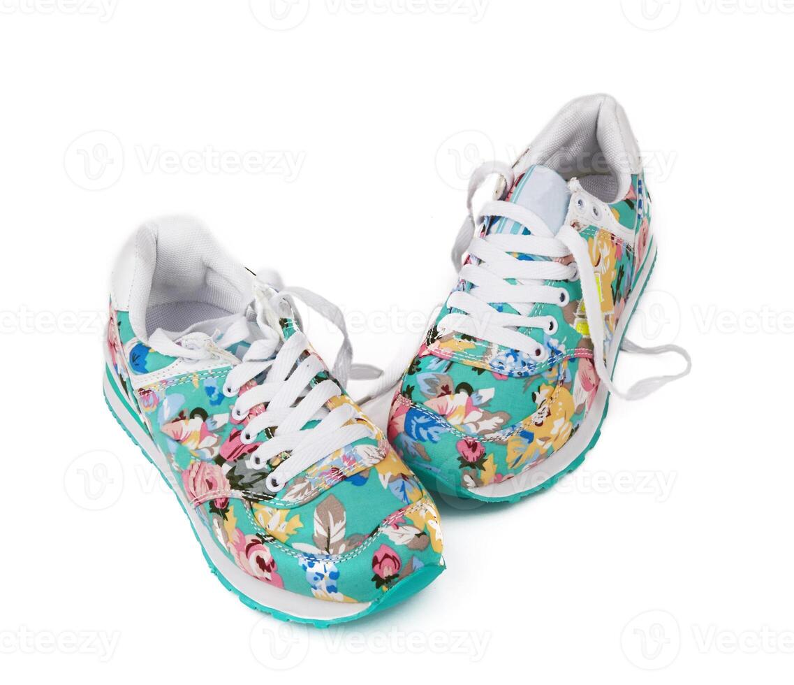 sport shoes on white photo