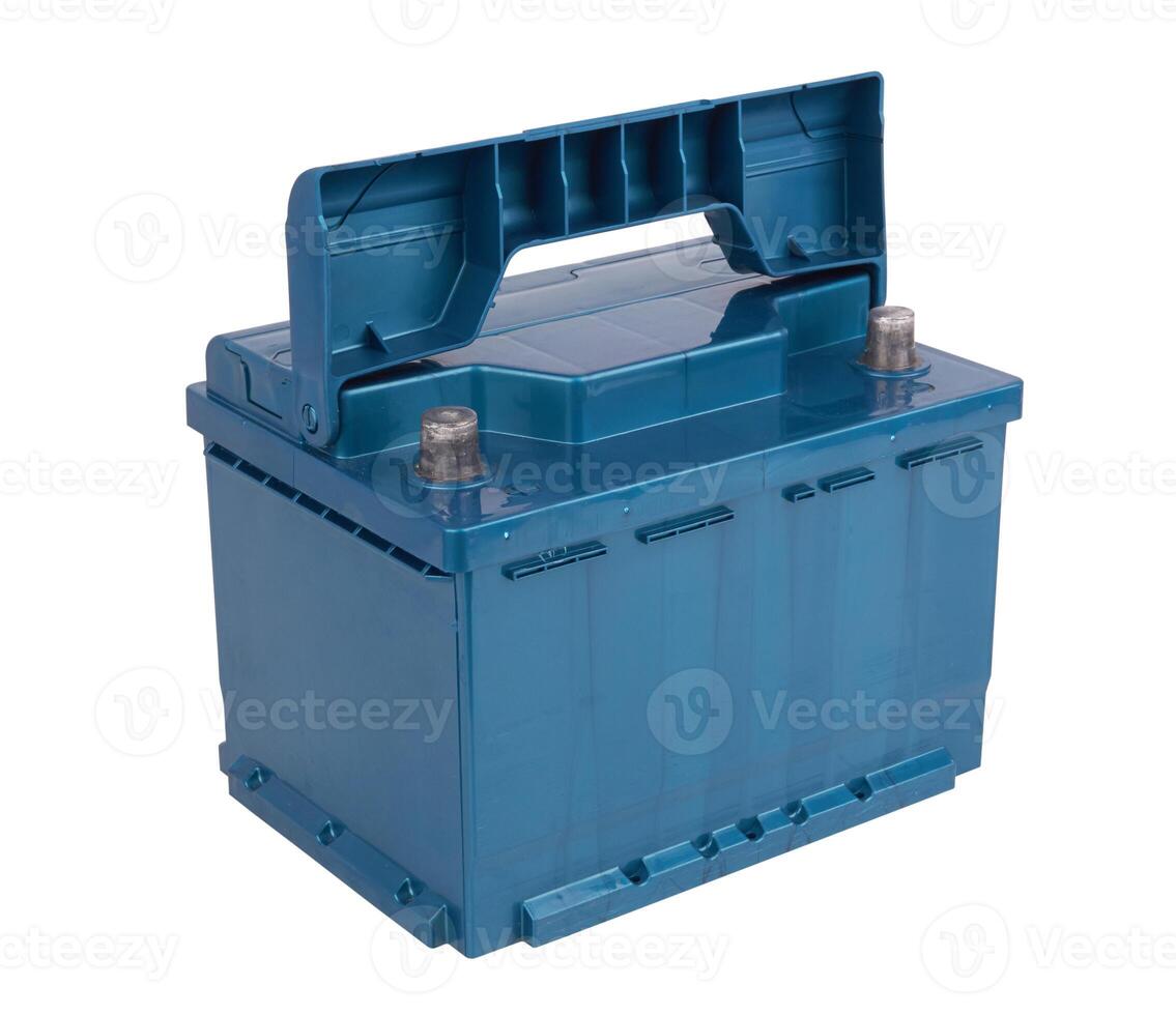 Car battery isolated photo