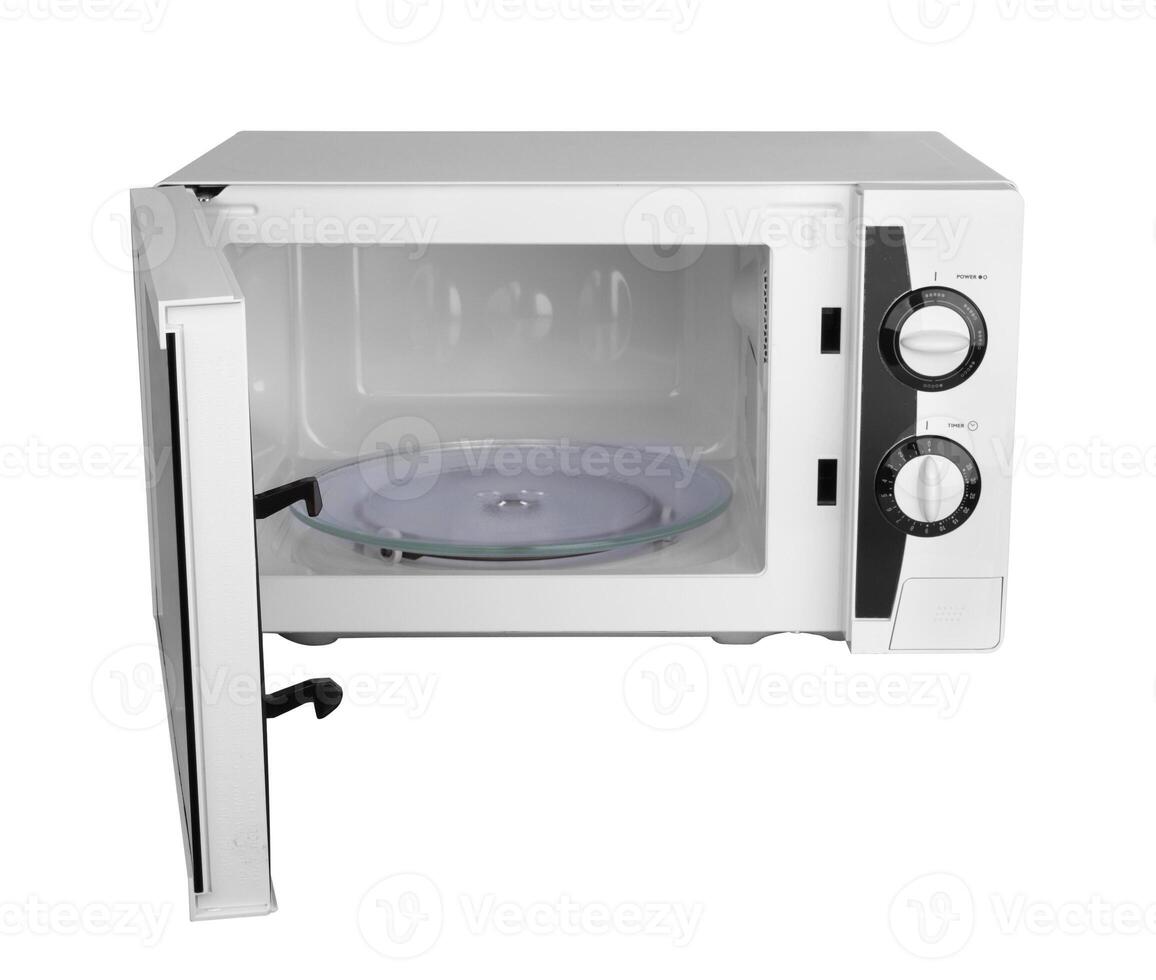 open microwave oven photo