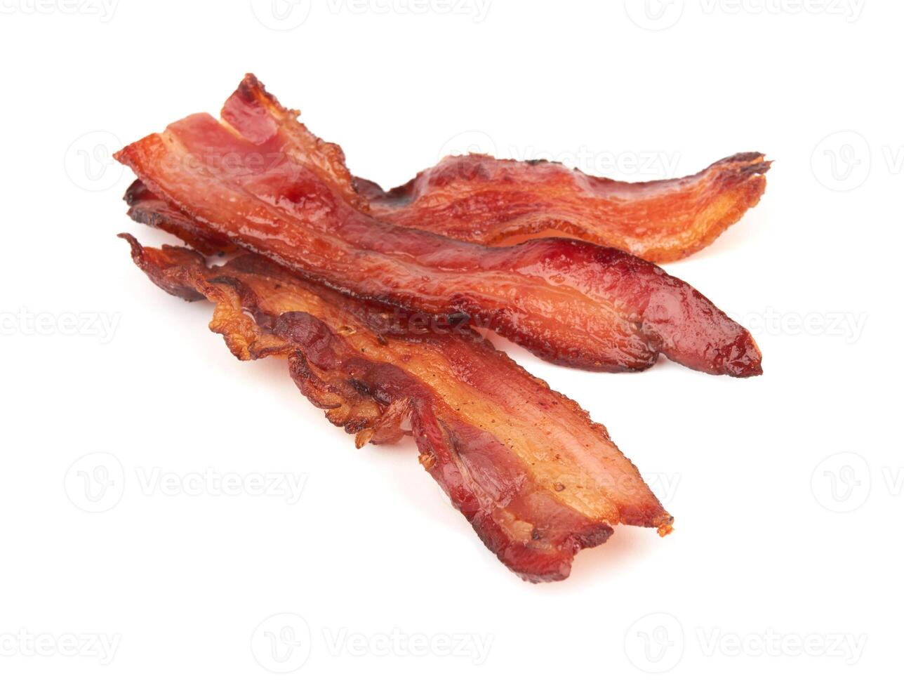 cooked slices of bacon photo