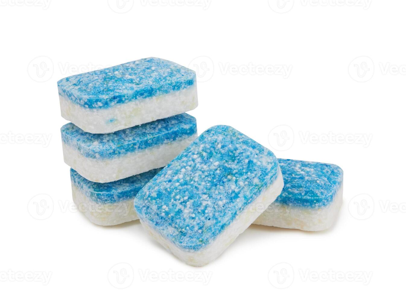 Dishwasher tablets isolated photo