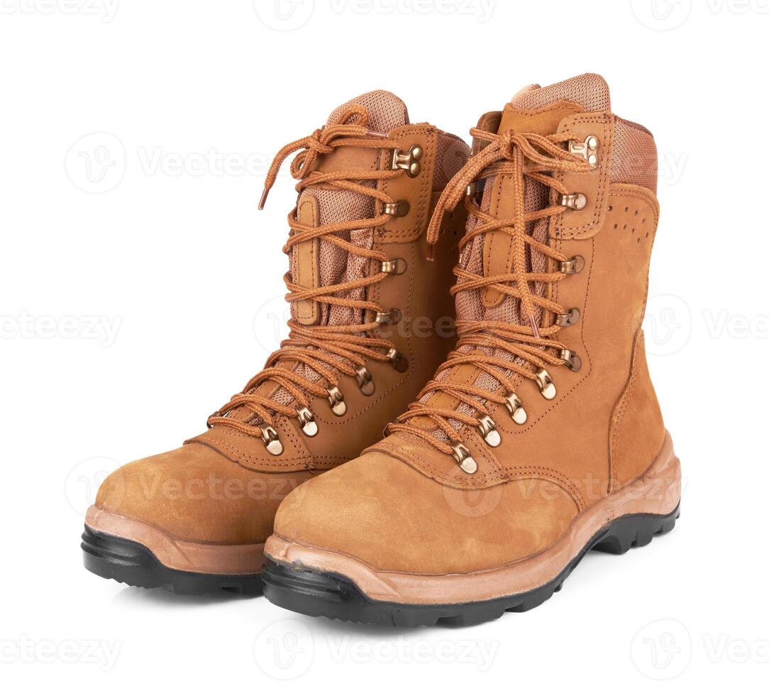 army boots on white photo