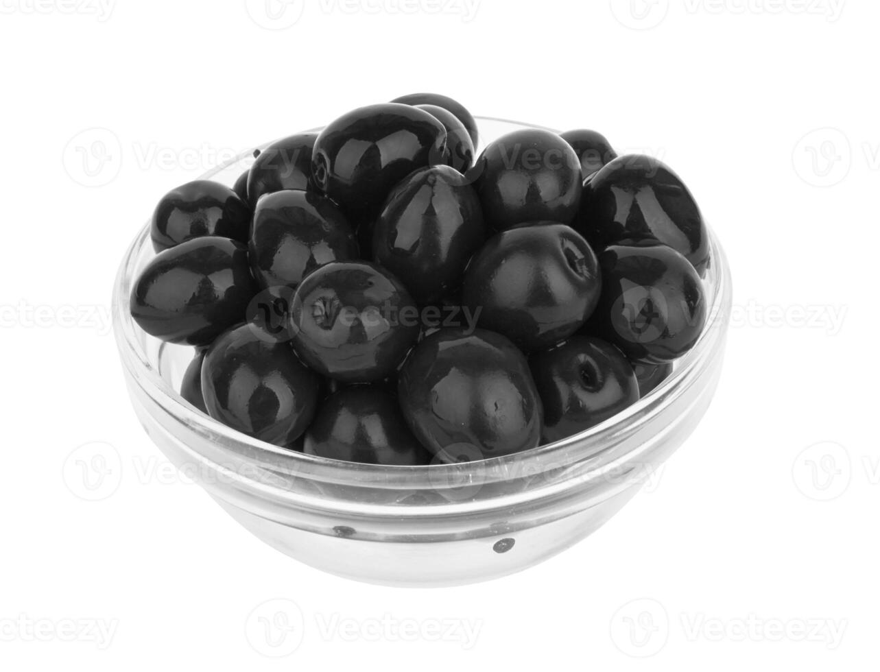 black olives on white photo