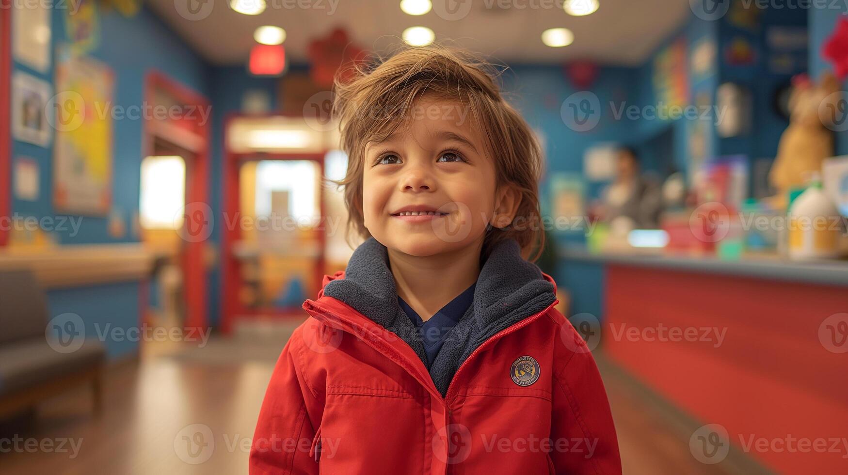 AI generated Child imagines healing in vibrant colors. photo