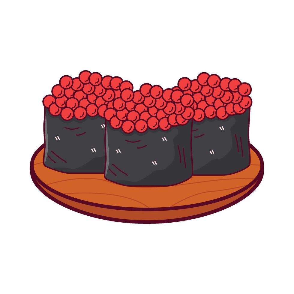 ilustración de Sushi vector